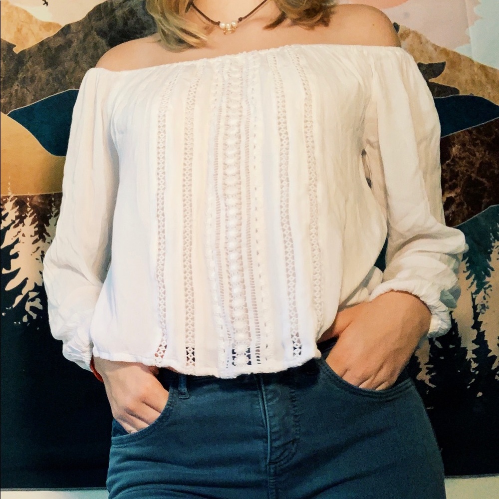 Off the shoulder blouse